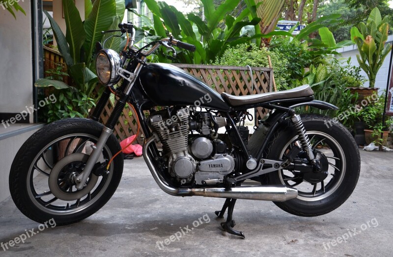 Motorbike Yamaha Motorcycle Chopper Custom