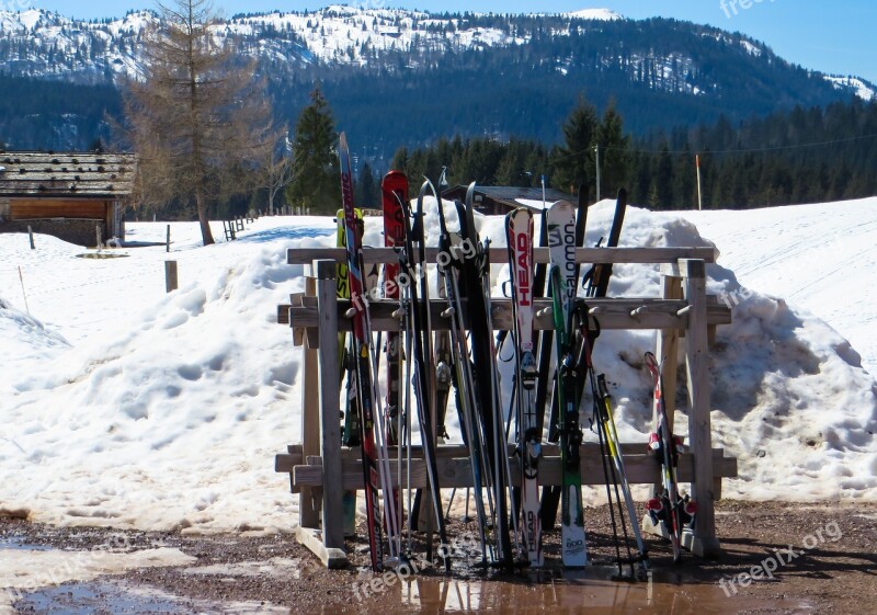 Skiing Ski Winter Ski Poles Ski Area