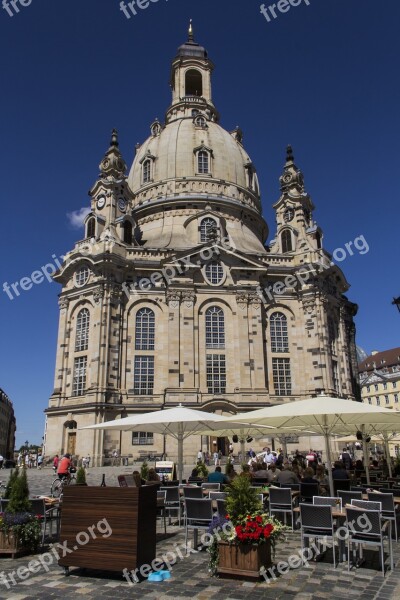 Church Dresden Frauenkirche Germany Building