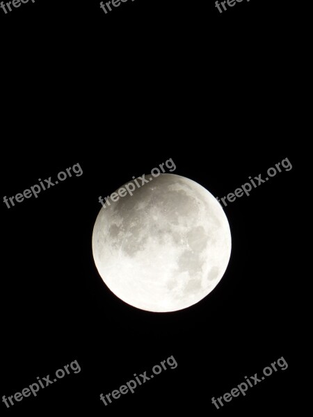 Moon The Fullness Of Lunar Night Sky