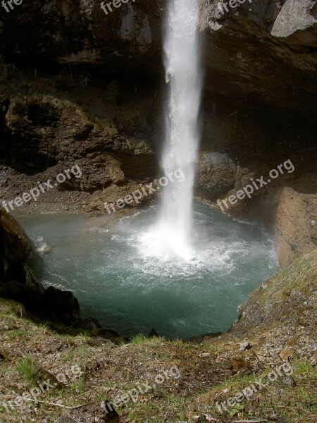 Berglistüber Waterfall Kanton Glarus Linthal Free Photos