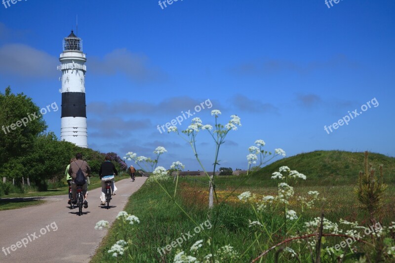 Lighthouse Sylt Cyclists Vacations Leisure