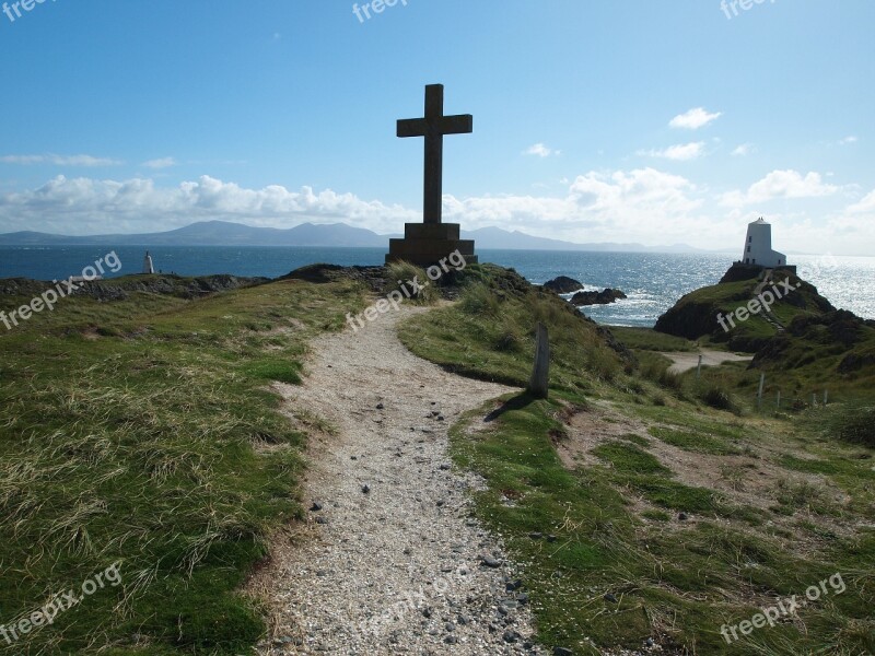 Anglesey Wales Llanddwyn Sea Coast