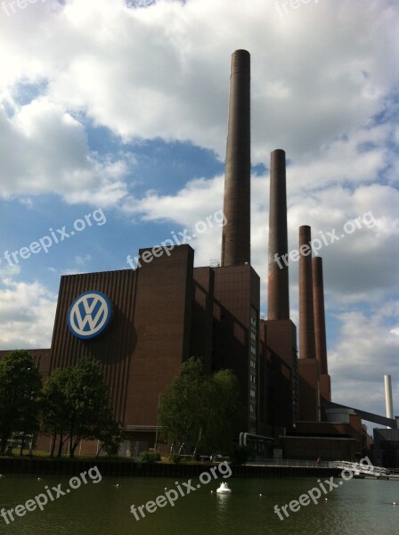 Autostadt Wolfsburg Factory Vw Water Free Photos