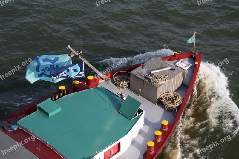 Rhine Cologne Ship Exit Shipping