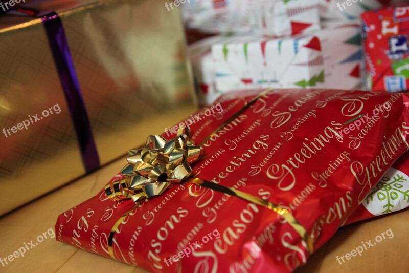 Christmas Christmas Presents Gifts Xmas Ribbon