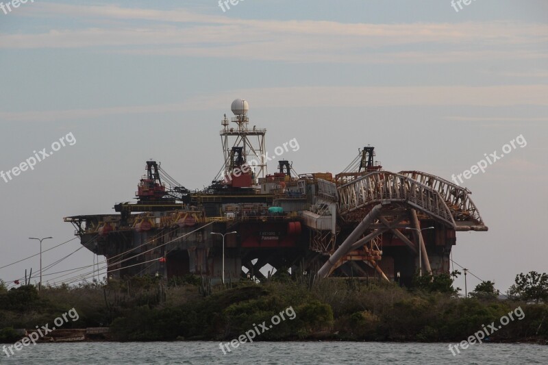 Cable Ship Artificial Island Cables Island Water