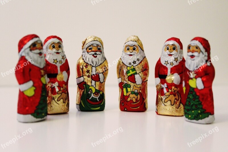 Santa Clauses Chocolate Nicholas Christmas Santa Claus