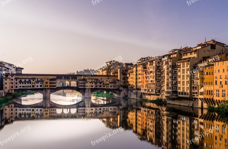 Florence Ponte Vecchio Tuscany Italy River Arno