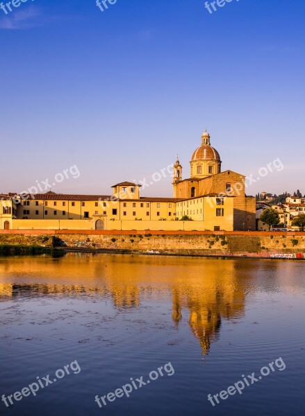 Florence Church Tuscany Monument River Arno