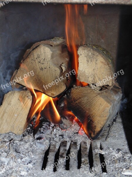 Fire Stove Winter Wood Free Photos