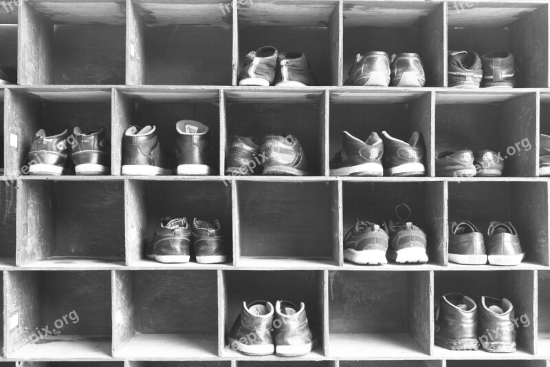 Shoe Shoe Rack Rack Black And White Stack