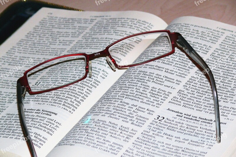 Bible Glasses Read Study Library