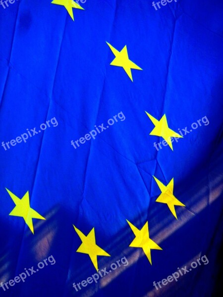 Europe Flag Europe Blue Emblem Recognize