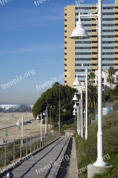 Long Beach Ca Coastline Beach Access Ramp Walkway