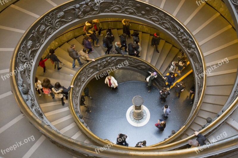 Spiral Stairs Building Free Photos