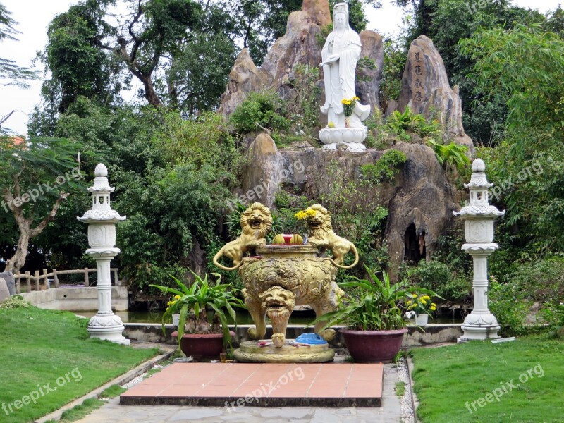 Viet Nam Temple Gods Religion Celebration