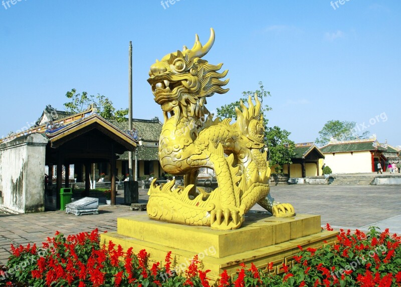 Viet Nam Booed Dragon Statue Decoration City