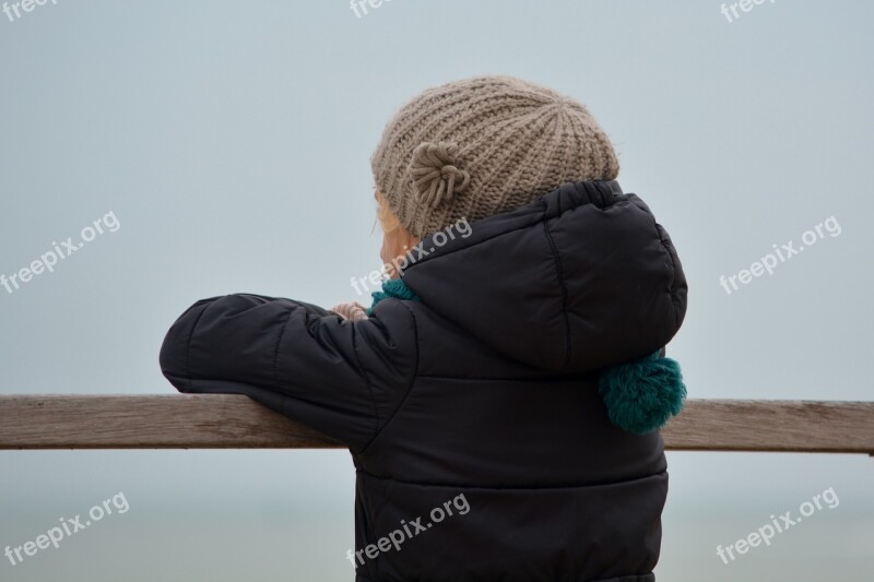 Child Girl People Hat Winter