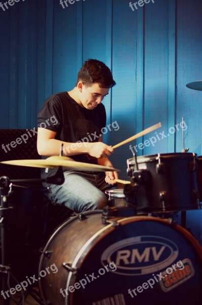 Battery Music Artist Drummer Free Photos