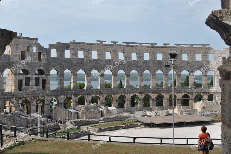 Amphitheater Pula Croatia Arena Roman