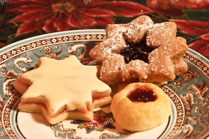 Cookies Plate Baked Wedgewood Delicious