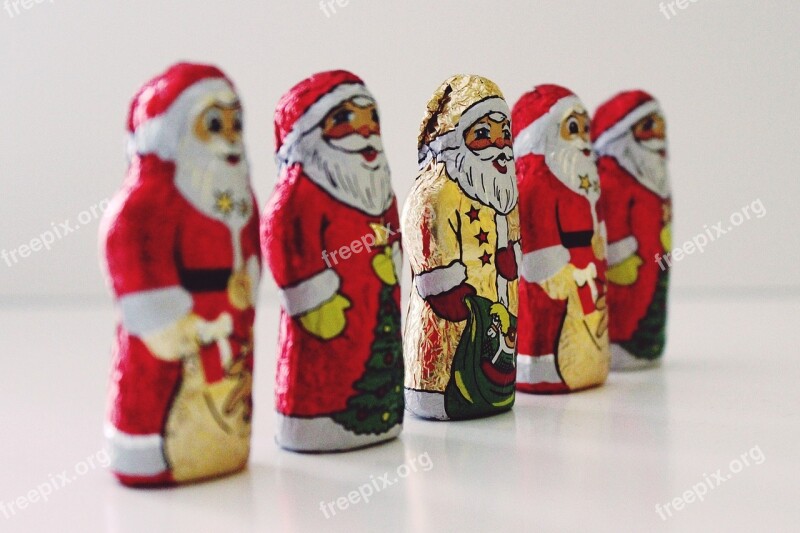 Santa Clauses Chocolate Nicholas Christmas Santa Claus