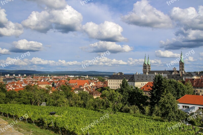 Bamberg Sky Historically Dom Clouds