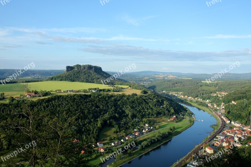 Lily Stone Saxon Switzerland Saxony Landscape Sandstone Mountain