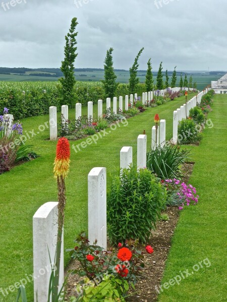 Gravestones Commemoration Military Soldiers Remembrance