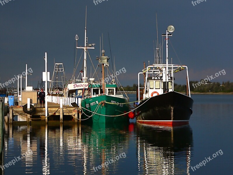 Boats Dock Ships Vessels Water