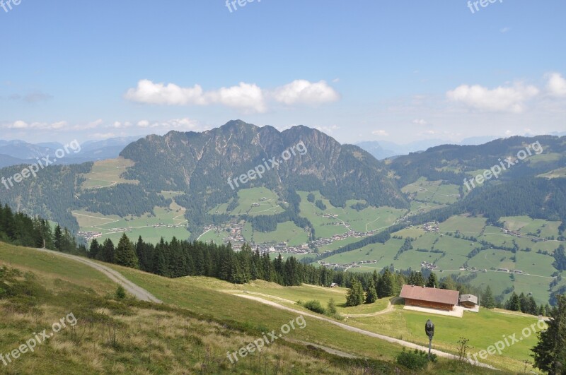 Austria Alpine Mountains Panorama Nature