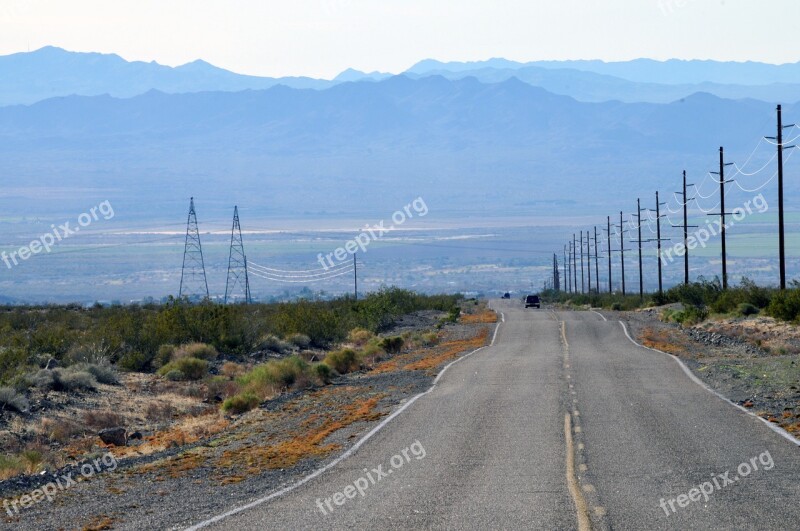 Desert Highway Infinity Road Travel