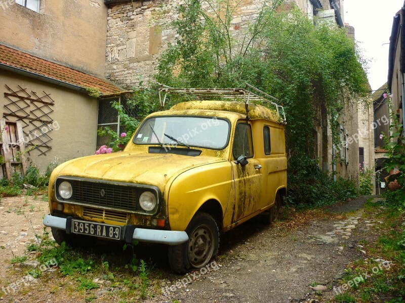 Street France Old Cars Veselay Free Photos