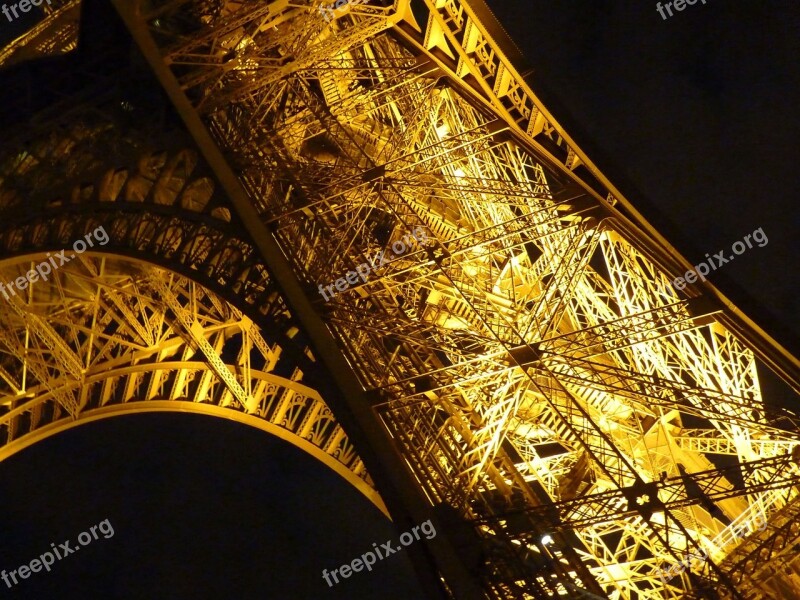 Paris City Of Light Tower France Iron