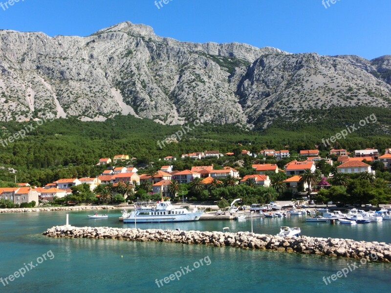 Dalmatia Adriatic Sea Mountain Fishing Village Orbenic