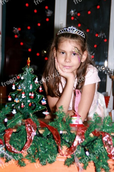 Girl Christmas Decorations Holidays Christmas Tree