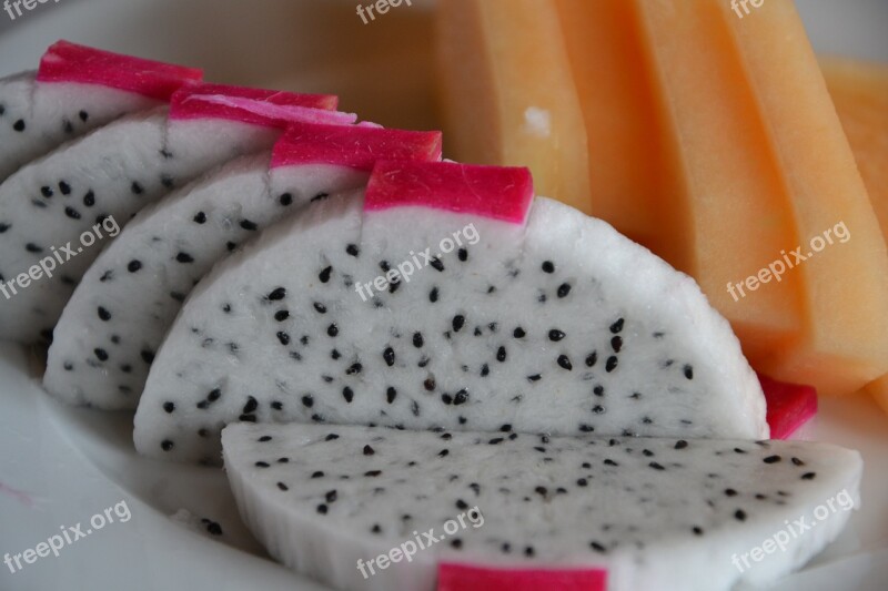 Dragon Fruit Fruit Eat Peel Vietnam