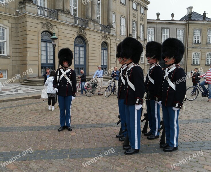 The Royal Life Guards Denmark Copenhagen Soldier Queen