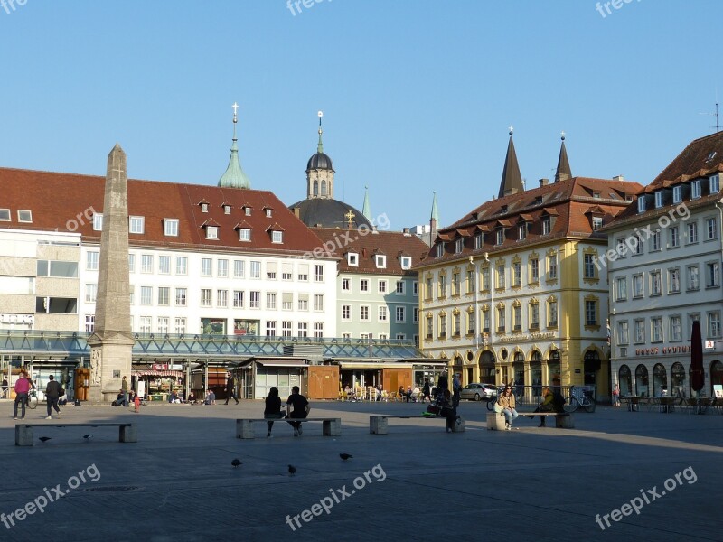 Würzburg Bavaria Swiss Francs Historically Historic Center