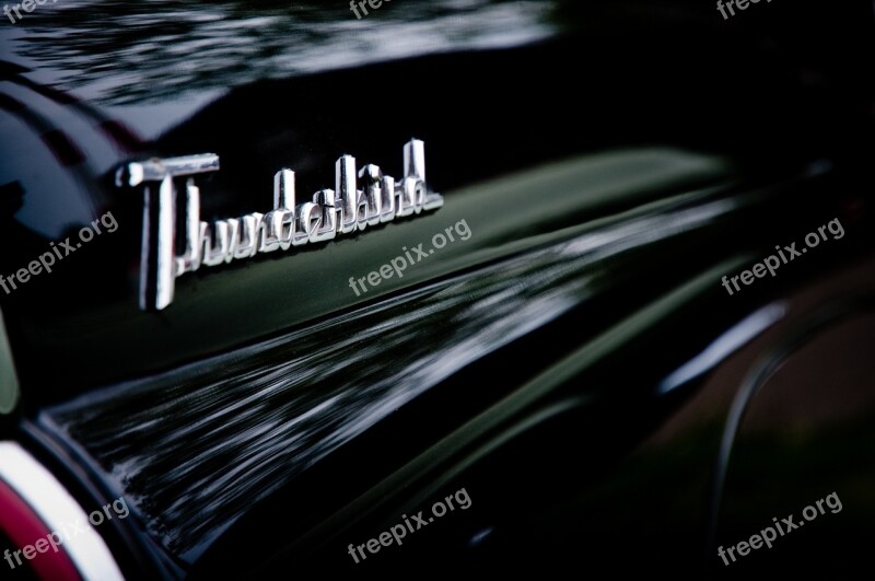 Thunderbird Name Ford Car Emblem