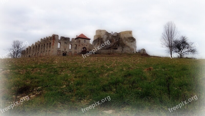 Rabsztyn Poland Castle Monument The Ruins Of The