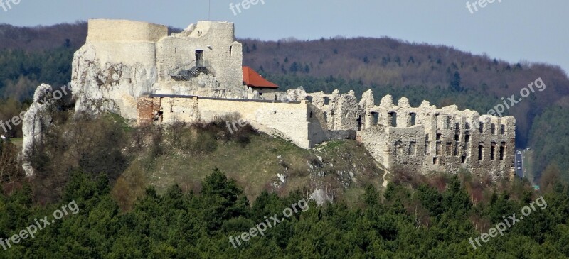 Rabsztyn Poland Castle Monument The Ruins Of The