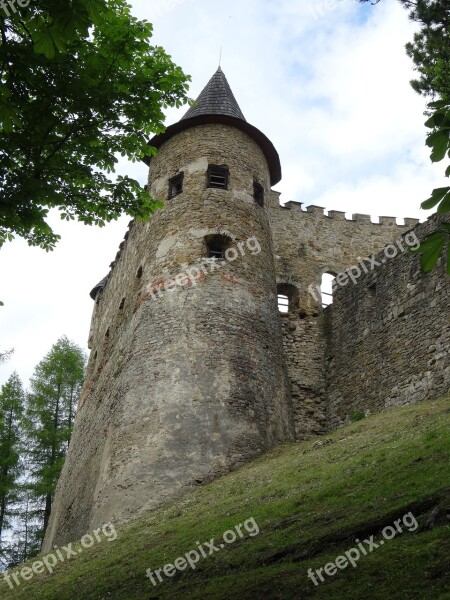 Old Lubovnia Castle The Ruins Of The The Museum Monument