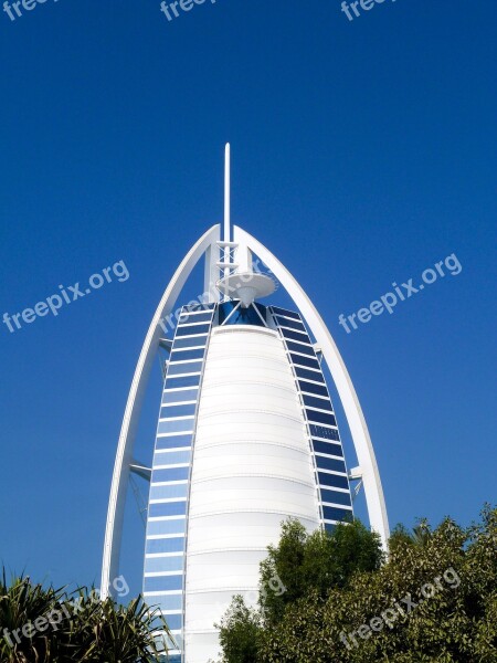 Dubai Hotel Skyscraper Blue Building