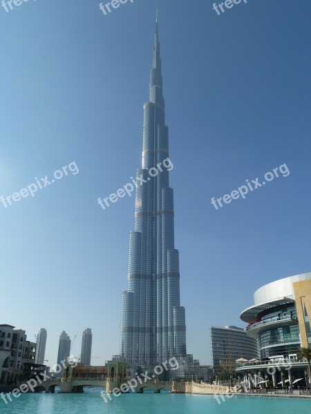 Burj Khalifa Building Dubai City U A E The World's Tallest Building