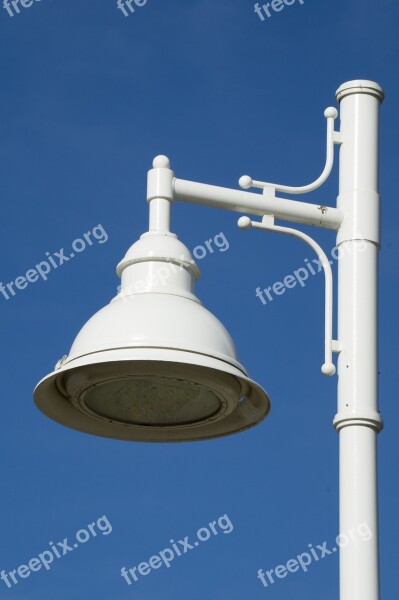 Light Post Blue And White Vertical Led Lamp Sky