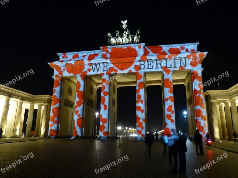 Berlin Goal Landmark Brandenburg Gate Building