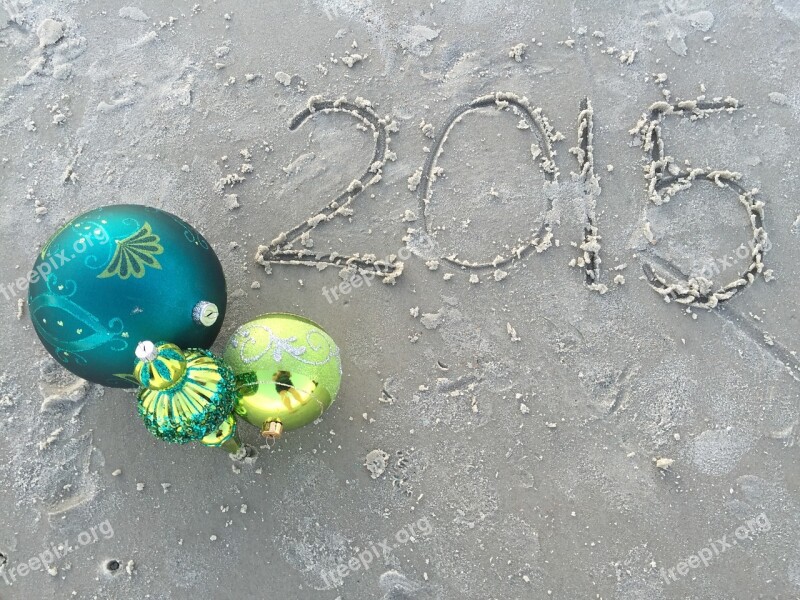 Beach Christmas Florida Waves Gold