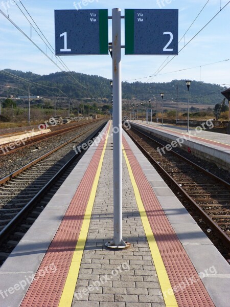 Platform Station Via Train Railway